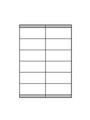Etikety univerzálne 105x48mm Etibox A4 100 hárkov