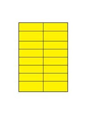 Etikety farebné 105x37mm APLI A4 100 hárkov žlté