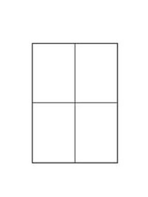 Etikety univerzálne odnímateľné 105x148mm Agipa A4 100 hárkov