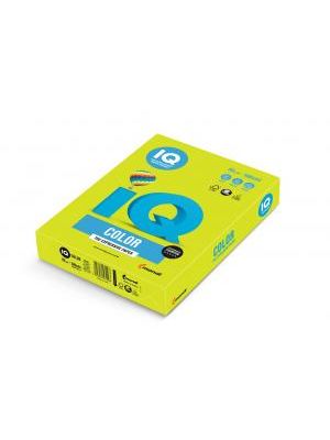 Farebný papier IQ color neónovo zelený NEOGN, A4 80g
