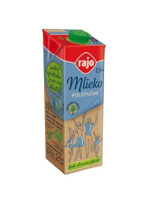 Trvanlivé mlieko RAJO polotučné 1,5% 1 ℓ