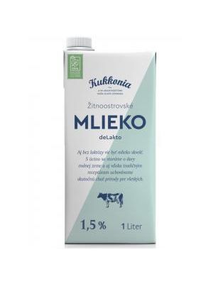 Trvanlivé mlieko Žitnoostrovské Kukkonia bezlaktózové 1,5% 1 ℓ