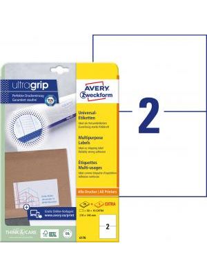 Etikety univerzálne 210x148mm Avery A4 25+5 hárkov