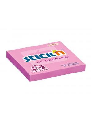 Samolepiaci bloček 360° 76x76mm ružový