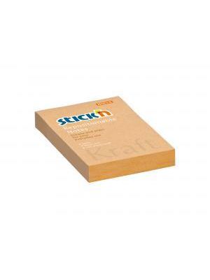 Samolepiaci bloček Kraft 76x51 mm prírodná hnedá