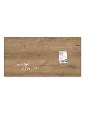 Sklenená tabuľa artverum 91x46cm prírodné drevo