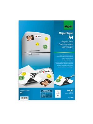 Magnetický papier A4 SIGEL, 5 listov