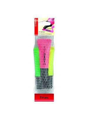 Sada zvýrazňovačov STABILO NEON 3S