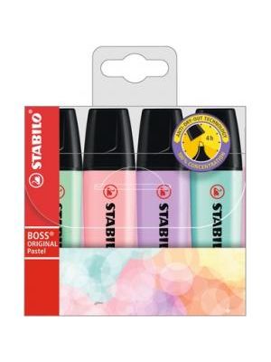 Sada zvýrazňovačov STABILO BOSS pastel 4S
