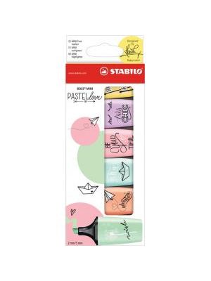 Sada zvýrazňovačov STABILO Boss mini pastel 6ks