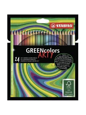 Farbičky STABILO GREENcolors 24ks `ARTY`