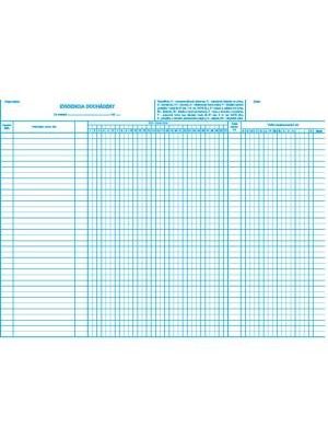 Evidencia dochádzky I016 A3 list