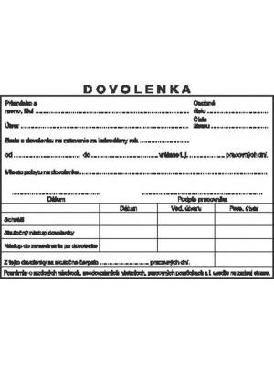 Dovolenka A6 samoprepis