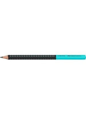 Ceruzka Grip Jumbo/HB Two Tone čierna/tyrkysová 12ks