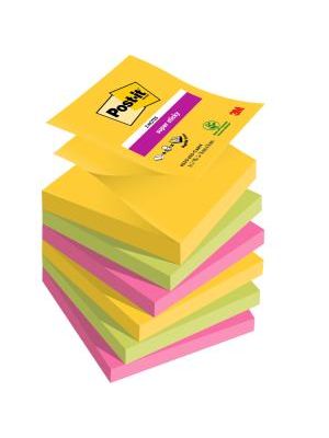 Z-bločky Post-it Super Sticky CARNIVAL, veľkosť 76x76 mm, 6 bločkov po 90 lístkov