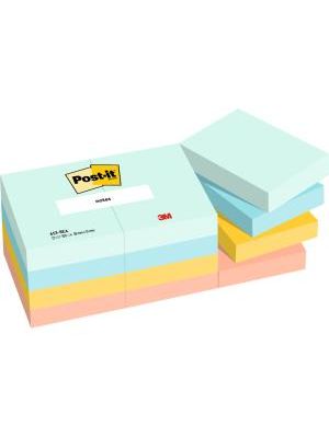Bločky Post-it BEACHSIDE, veľkosť 38x51 mm, 12 bločkov po 100 lístkov