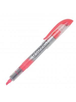 Zvýrazňovač Q-CONNECT Liquid Ink ružový