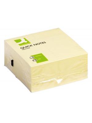 Bloček kocka Q-CONNECT 76x76mm 400l žltá