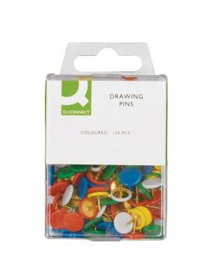 Pripináčiky Q-Connect 9mm mix farieb 120ks