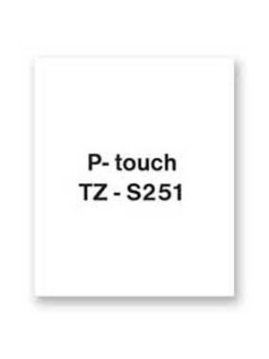 Samolepiaca páska Brother TZe-S251 24 mm biela/čierna