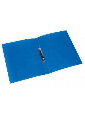Zakladač 2-krúžkový Q-Connect celoplastový 1,6cm transparentný modrý