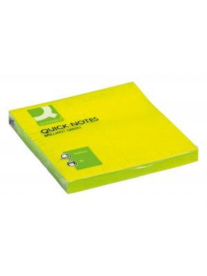 Bloček Q-CONNECT neónové 76x76mm zelené