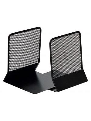 Drôtená zarážka na knihy a zakladače 130x155x165mm čierna 2ks