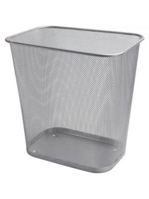 Drôtený kôš 13l hranatý strieborný
