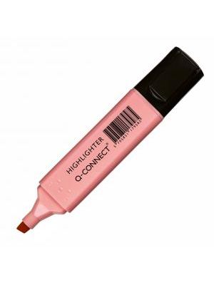 Zvýrazňovač Q-CONNECT pastel ružový