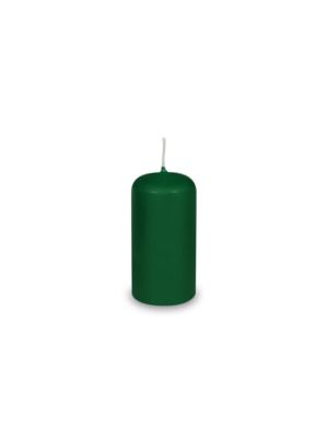 Sviečka valcová tmavozelená Ø40 x 80 mm 4 ks