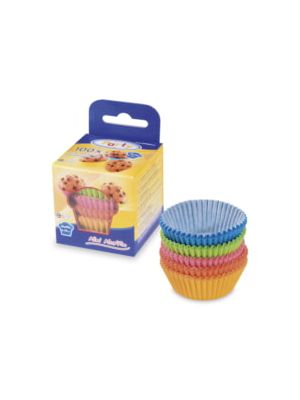 Cukrárenský košíček (PAP) farebný mix Ø35 x 20 mm 100 ks