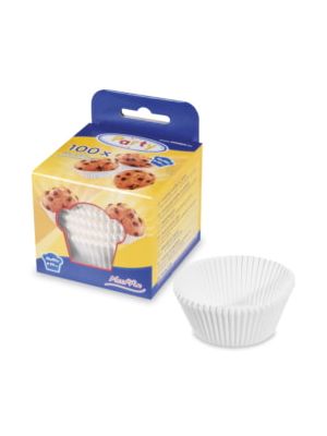 Papierové košíčky 5 cm - biele (80 ks)