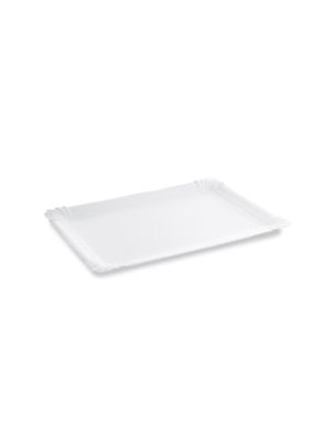 Papierová tácka biela 29 x 21 cm `č.7` RECY 125 ks
