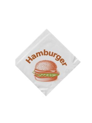 Papierové vrecko Hamburger 16 x 16 cm 500 ks
