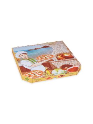 Krabica na pizzu z vlnitej lepenky 33 x 33 x 3 cm 100 ks