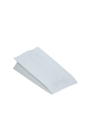 Papierové vrecko 2vrstvé nepremastiteľné biele 13+8 x 28 cm `1/1` 100 ks