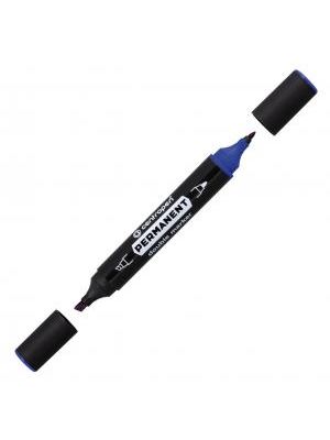 Permanentný popisovač Centropen 1666 double modrý