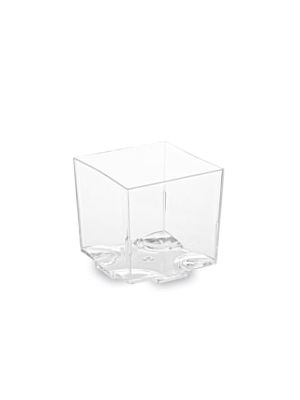 Fingerfood pohárik (PS) hranatý číry 44 x 44 x 43 mm 65ml 20 ks