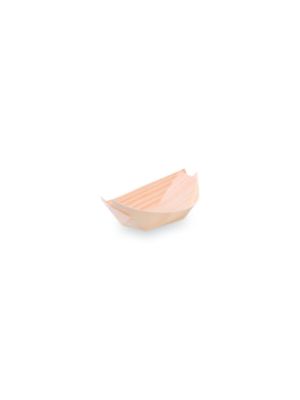 Fingerfood miska drevená lodička 9 x 6 cm 100 ks