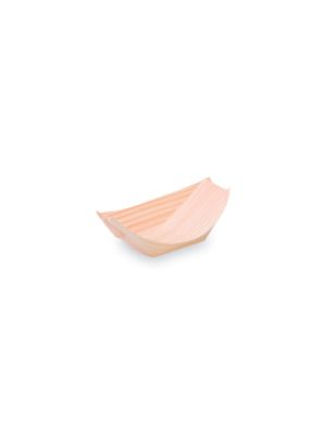 Fingerfood miska drevená lodička 11 x 7 cm 100 ks