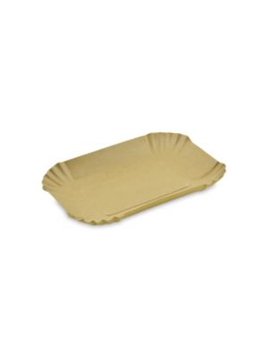 Papierová miska nepremastiteľná hranatá kraft 18 x 13 x 3 cm 250 ks