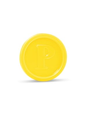 Žetón (PS) žltý Ø23mm 100 ks