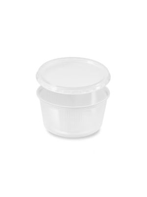 Miska (PP) okrúhla priehľadná 250ml + viečko 250 sád