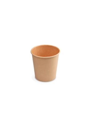 Papierový pohár kraft Ø62mm 110ml `XS: 0,08L/4oz` 50 ks
