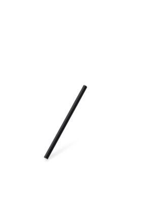 Slamka papierová čierna `JUMBO` Ø8mm x 15cm 100 ks