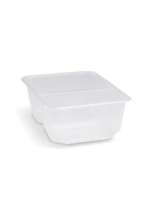 Vanička (PP) hranatá 2dielna priehľadná 186 x 133 mm 1000ml 50 ks