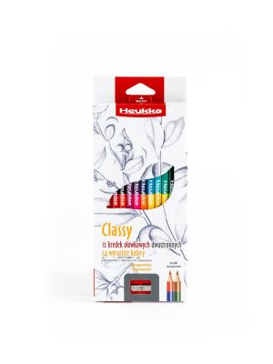 Heykka oboustranné pastelky Classy, 24 barev / 12ks