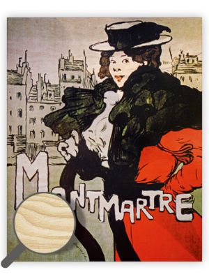 Drevený obraz Montmartre