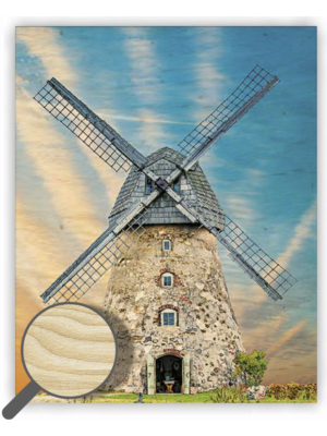 Drevený obraz Windmill