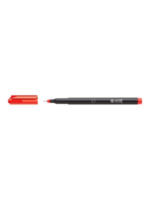 Popisovač OHP MemoBe, kulatý hrot 0,5 mm, červený, 10ks